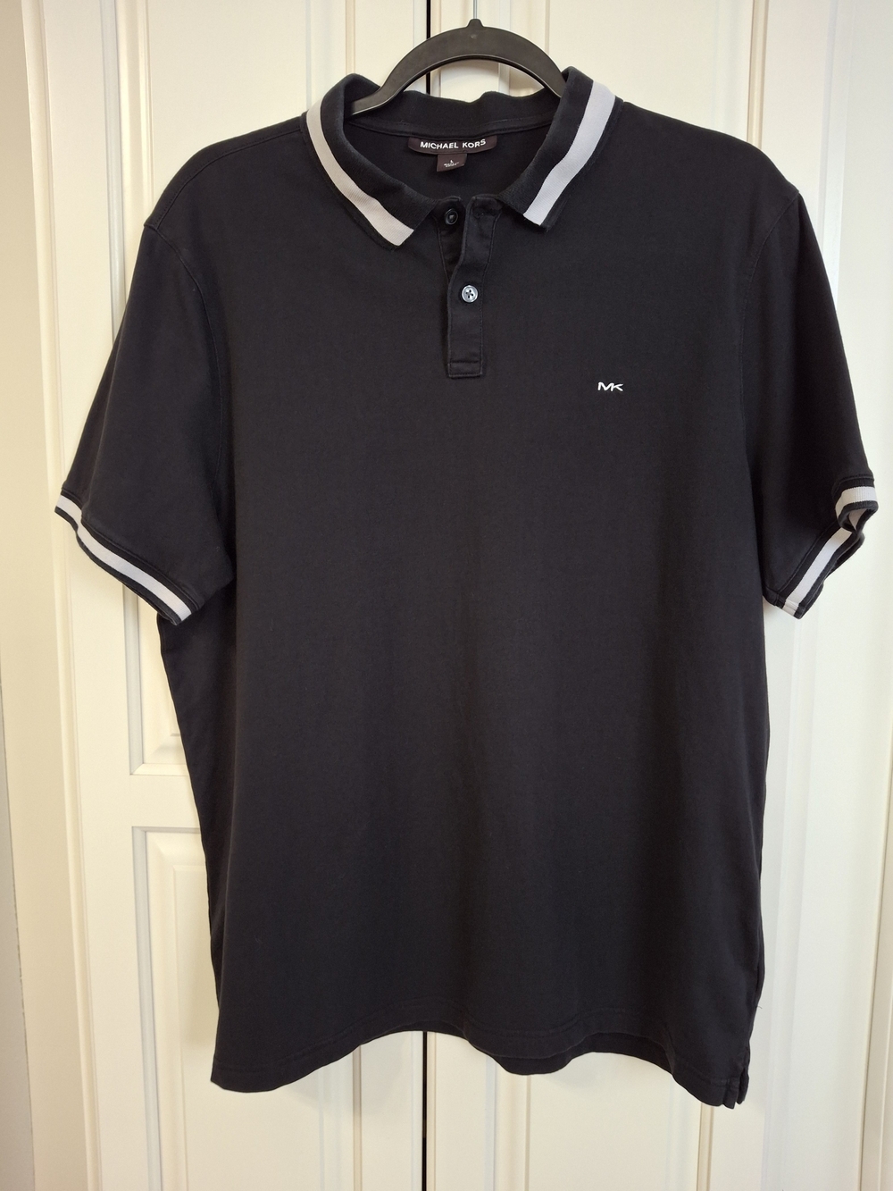Michael Kors Men’s Black Polo Shirt with Contrast Trim